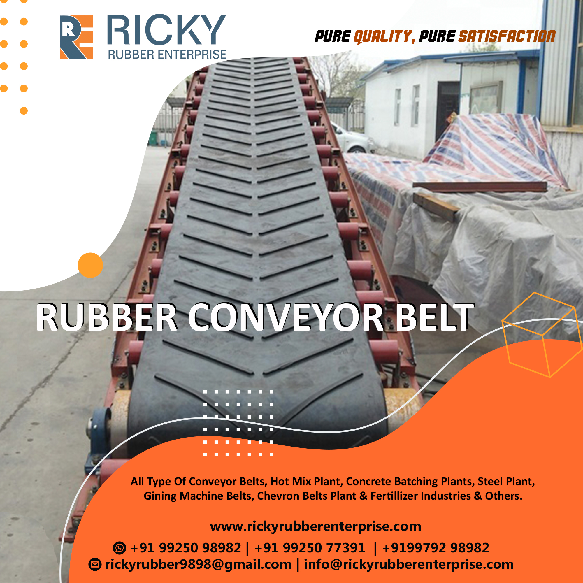 Fire Resistance Rubber Conveyor Belt in Maharashtra Ruber